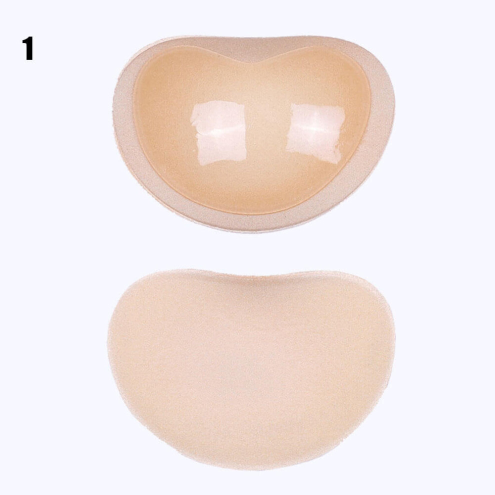 1 Pair Self-adhesive Invisible Chest Sticker Swim Bikini Pad Bust Thicker Padded Breathable Sponge Bra Swimsuit Top Accessories