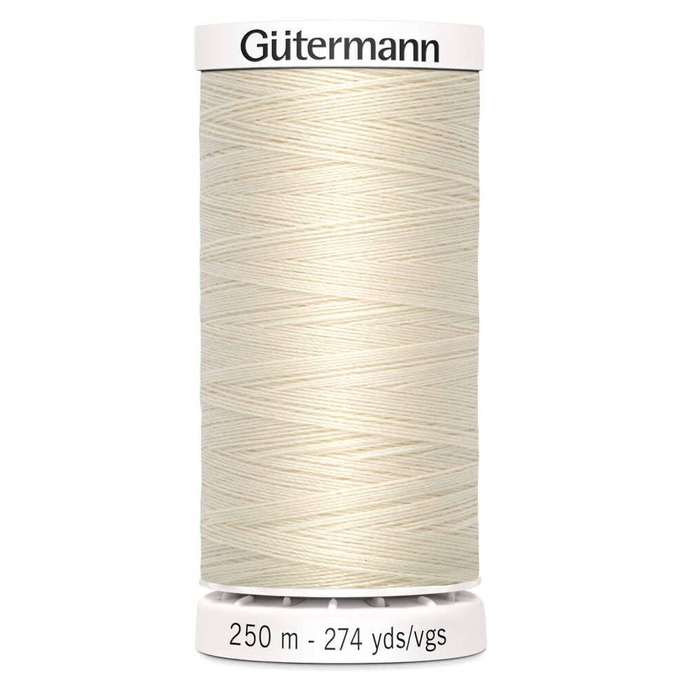 Gutermann Sew-All Thread 274yd-Eggshell 250P-22