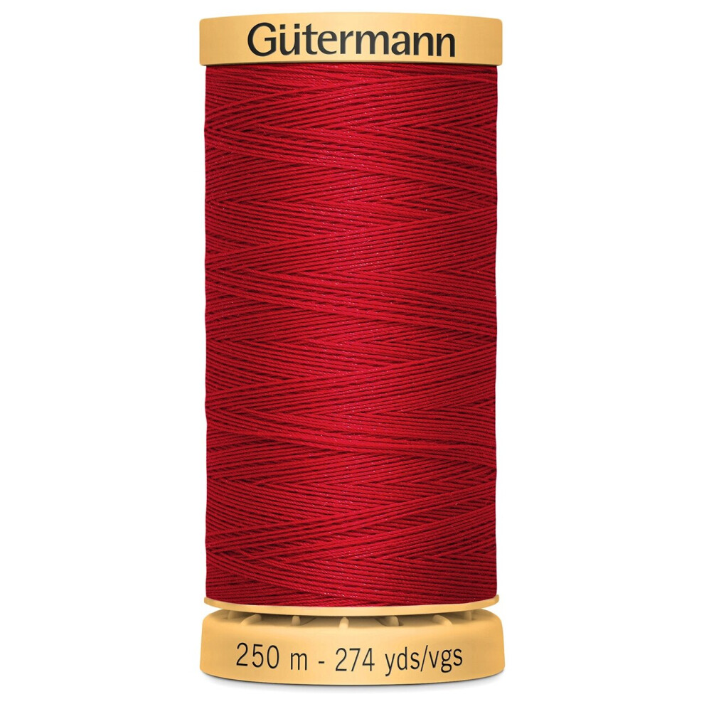 Gutermann Natural Cotton Thread 273yd-Red 251C-4880
