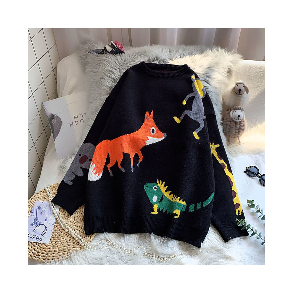 Deer sweater womens store