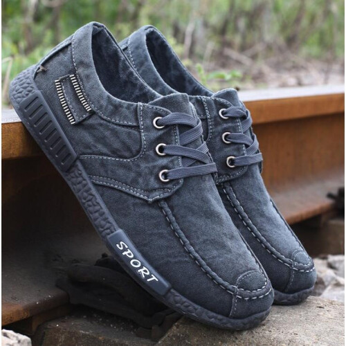 Canvas Men Shoes Denim Lace Up Men Casual Shoes Plimsolls Breathable Male Footwear Spring Autumn sneakers on OnBuy