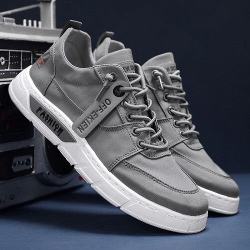 Light grey canvas outlet shoes