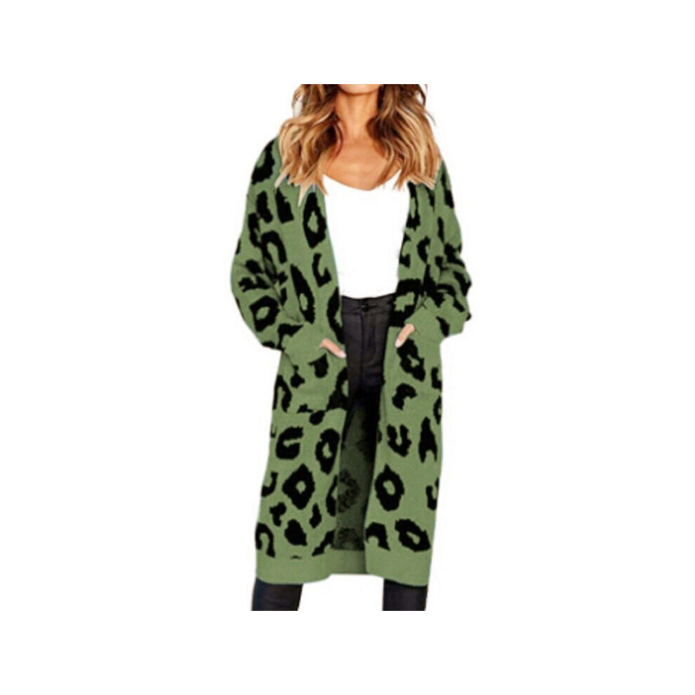 Winter Long Cardigan Sweater Dress Knitted Cardigan Sweaters for Women Yellow Leopard Cardigans Coat Ladies Thick Clothes S- XXL-image-OPC-PBQGZBR-NEW