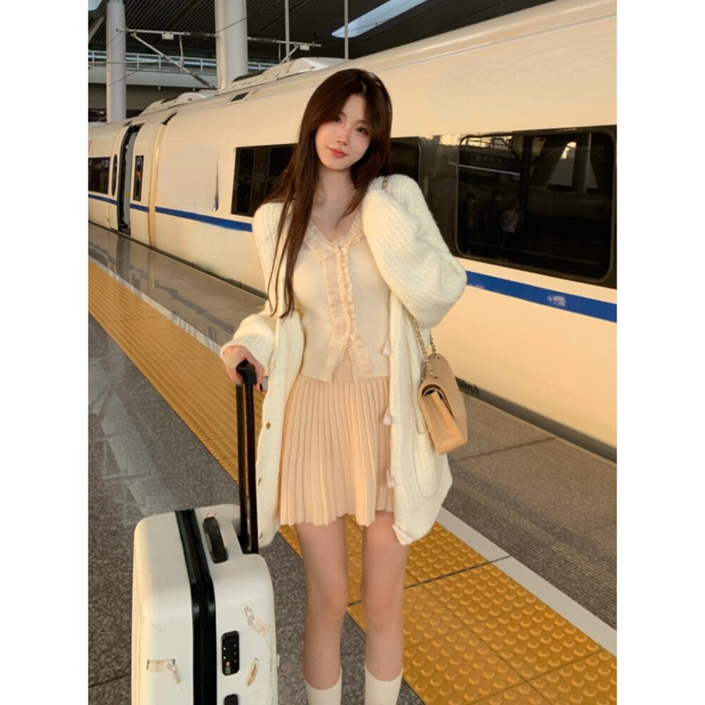 Lace Blouse Women Casual Knitted Sweater Female Long Sleeve Y2k Crop Tops Autumn Outwear Pullover-image-OPC-PBQH5D7-NEW