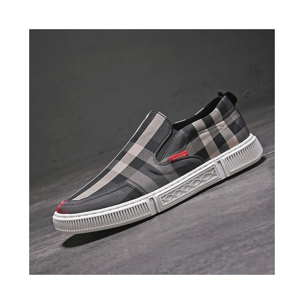 (Black-42) Non-leather Casual Shoes for Man Slip on Shoes Men Loafers Man Shoes High No Zapatos Casuales De Cuero-image-OPC-PBQHGGV-NEW