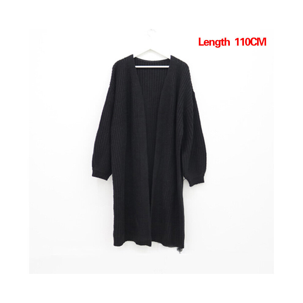 Cardigan Women Long Knitted Casual Vintage Loose Sweater Coat Solid Oversized Sweater Female Cardigans-image-OPC-PBQHPKW-NEW