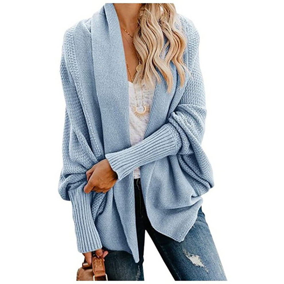 Fitshinling Oversized Sweater Cardigan Female Clothes Patchwork Batwing Sleeve Long Outerwear Women Winter Big Size Jacket Coat-image-OPC-PBQHPZJ-NEW