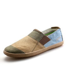(Brown Auburn-5.5) Cotton Mens Shoes Casual Male Breathable Canvas Shoes Men Chinese Soft Slip On Espadrilles For Men Loafers Driving Shoe