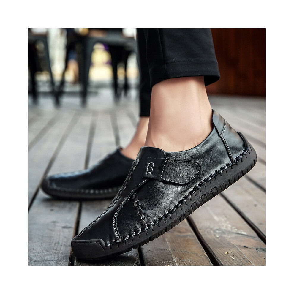 (black Beige-41) Men's Shoes Leather Men Casual Shoes Driving Loafers Man Outdoor Sneakers Male Moccasins-image-OPC-PBQHK8W-NEW