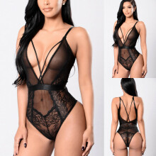 Women Sexy Lingerie Swimwear Solid Gauzy Bikini Lace G-string Swimsuit Female Bathing Suit Beachwear Thong Biquini Nightwear