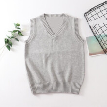 Teenager School Girl Uniform Sleeveless Sweaters Women Vest Students Girls V Neck Knitted Pullover Female Waistcoat Ladies Tops
