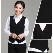 Women OL Waistcoat Vest Gilet V-Neck Business Career Ladies Tops Office Formal Work Wear Outerwear