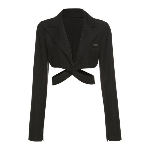 Black funeral jacket womens best sale