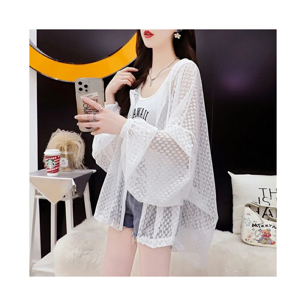 Sun Protection Clothing Women's Thin Hooded Jacket Summer Loose Casual Anti-UV Sunscreen Shirt Tops Female-image-OPC-PBQJ25D-NEW
