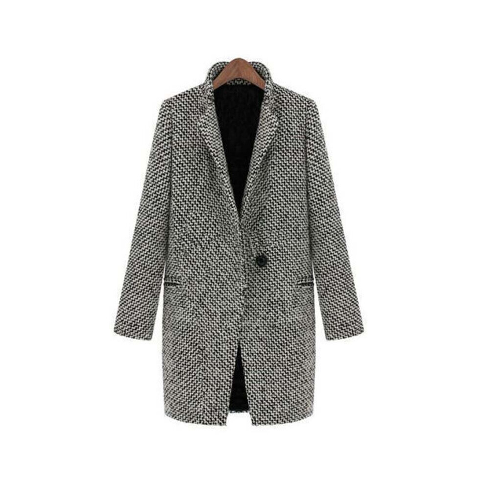 Women Trench Overcoat Ladies Turn-down Collar Long Sleeve Jacket Coat Slim Fit Outwear Oversized YF71-image-OPC-PBQJ2J7-NEW