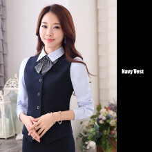 Slim Short Career Formal Women's Vest Gray Red Gilet Femme Waistcoat Sleeveless Jacket Office Lady Waistcoat Work Wear 7XL