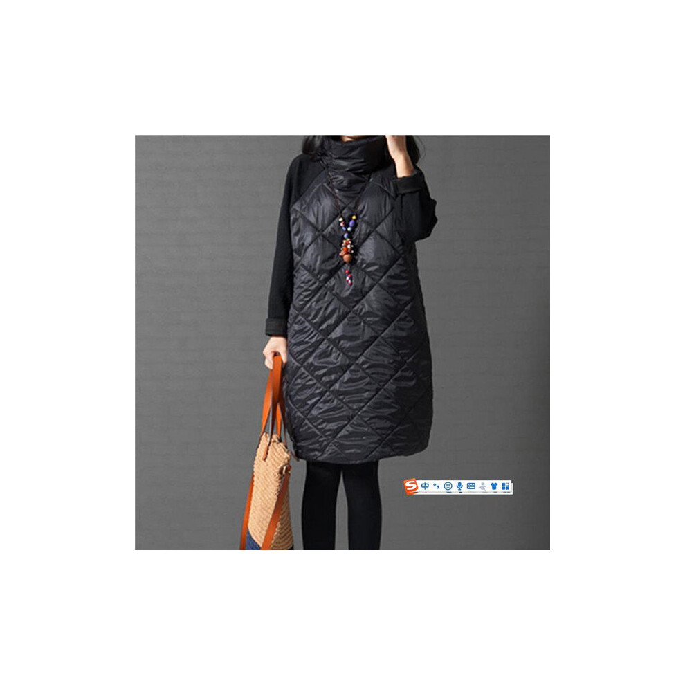 Autumn Winter Women Straight Dress Turtleneck Casual Loose Slim Patchwork Cotton Soft Vestidos-image-OPC-PBQJ2WC-NEW
