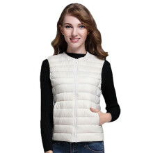 Autumn Winter Waistcoat Women's Warm Vest Ultra Light Down Vest Women Portable Sleeveless Winter Warm Liner jaqueta feminina