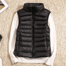 Women Autumn down vest jacket 90% Duck Down Vest ultra light sleeveless vest jacket winter warm plus size waistcoat