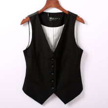 #0725 Spring Autumn Suit Vest Women Sleeveless Jacket Short Office Vest Coat Slim Single Breasted Vest Waistcoat Female