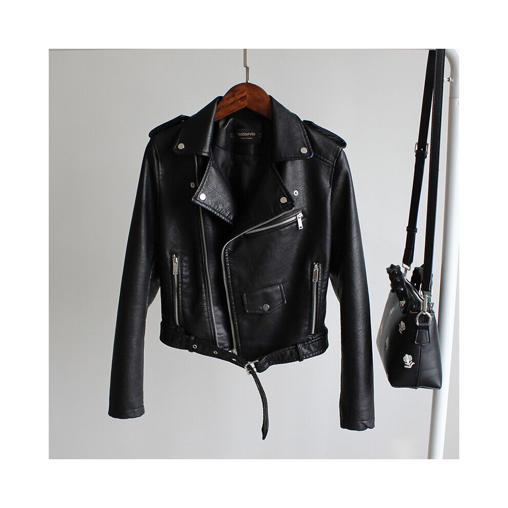 Faux Leather Jacket Women Bright Colors Motorcycle Coat Short PU Leather Biker Jacket Female Soft Jacket-image-OPC-PBQJ8VS-NEW