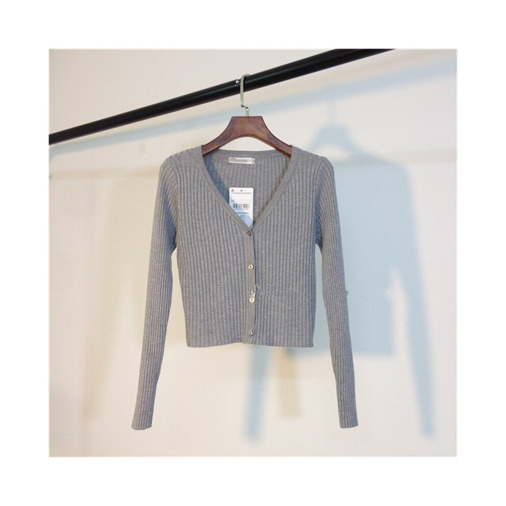 Women Cardigans Slim Ladies Knitted Sweater Long Sleeve Buttons Sweater Spring Newly Patchwork-image-OPC-PBQJCJQ-NEW