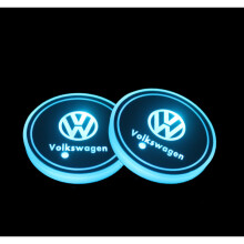(Volkswagen) 2PCS LED Car Cup Bottle Holder Pad Mat Auto