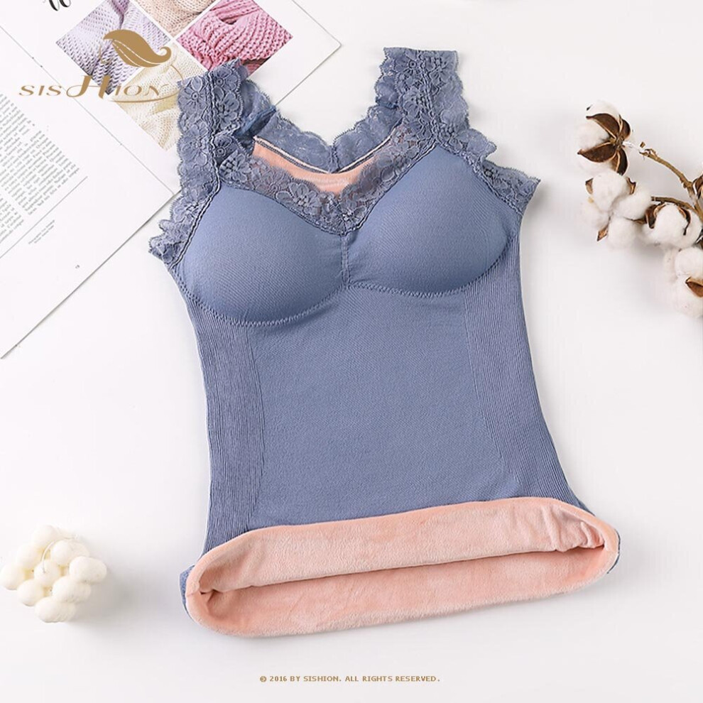 Thermal Underwear Vest Thermo Lingerie Woman Winter Clothing Warm Top Inner  Wear Thermo Shirt Undershirt Intimate Lace