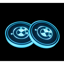(BMW) 2PCS LED Car Cup Bottle Holder Pad Mat Auto