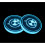 (BMW) 2PCS LED Car Cup Bottle Holder Pad Mat Auto 1