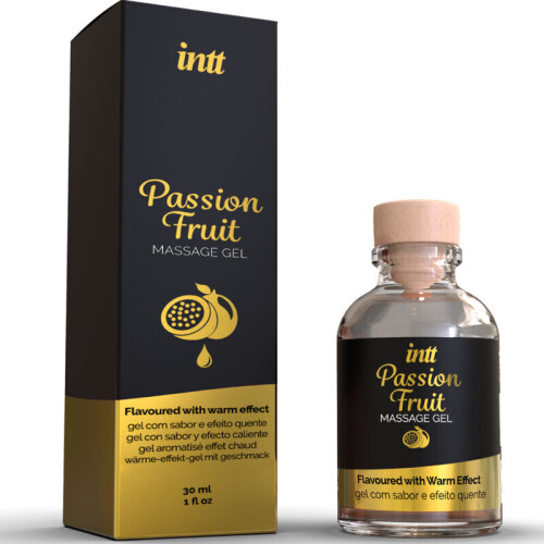 INTT - PASSION FRUIT FLAVORED MASSAGE GEL WITH HEAT EFFECT 1