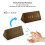 (Brown) Wooden LED Digital Alarm Clock Humidity Displaying 2
