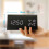 (Black) Wooden LED Digital Alarm Clock Humidity Displaying 4