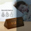 (Brown) Wooden LED Digital Alarm Clock Humidity Displaying 5
