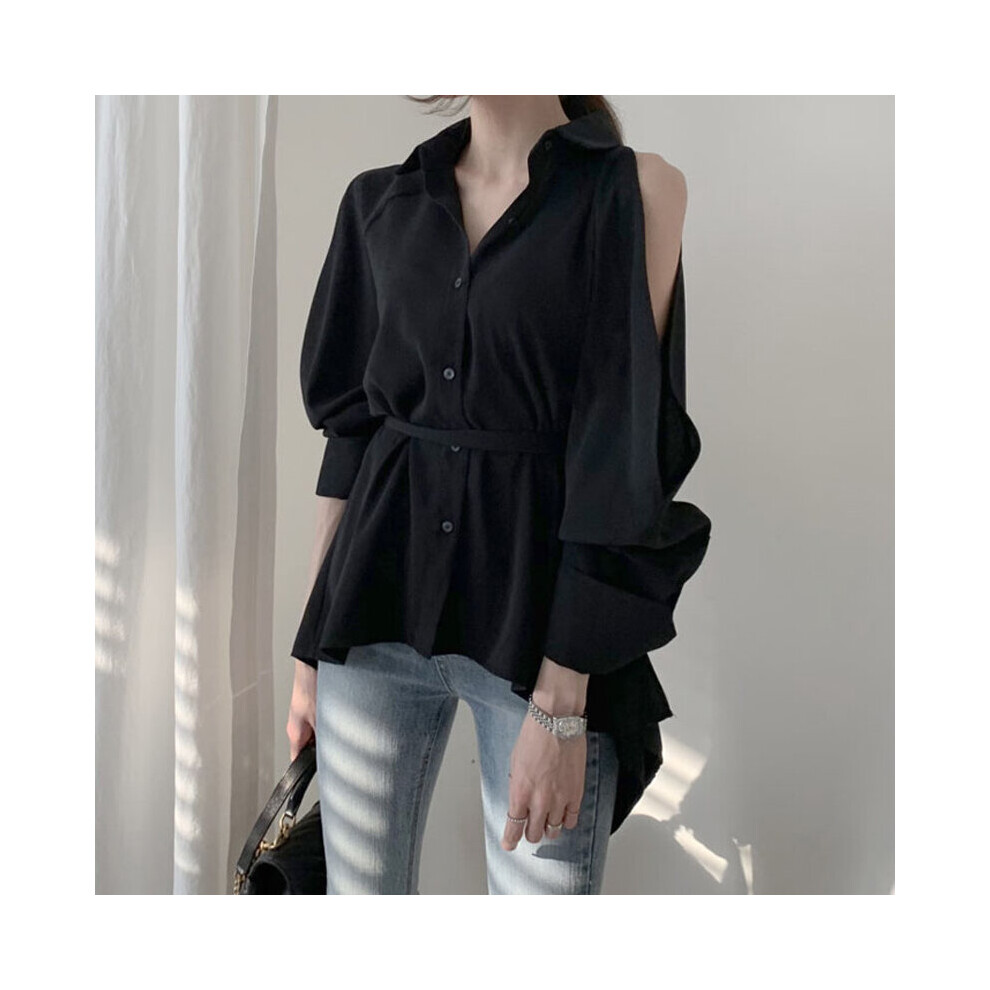 Women Blouse Lady Hollow Out Turn Down Collar Shirts Blusa Off Shoulder Autumn Summer Solid Tops 12136-image-OPC-PBQJJ85-NEW
