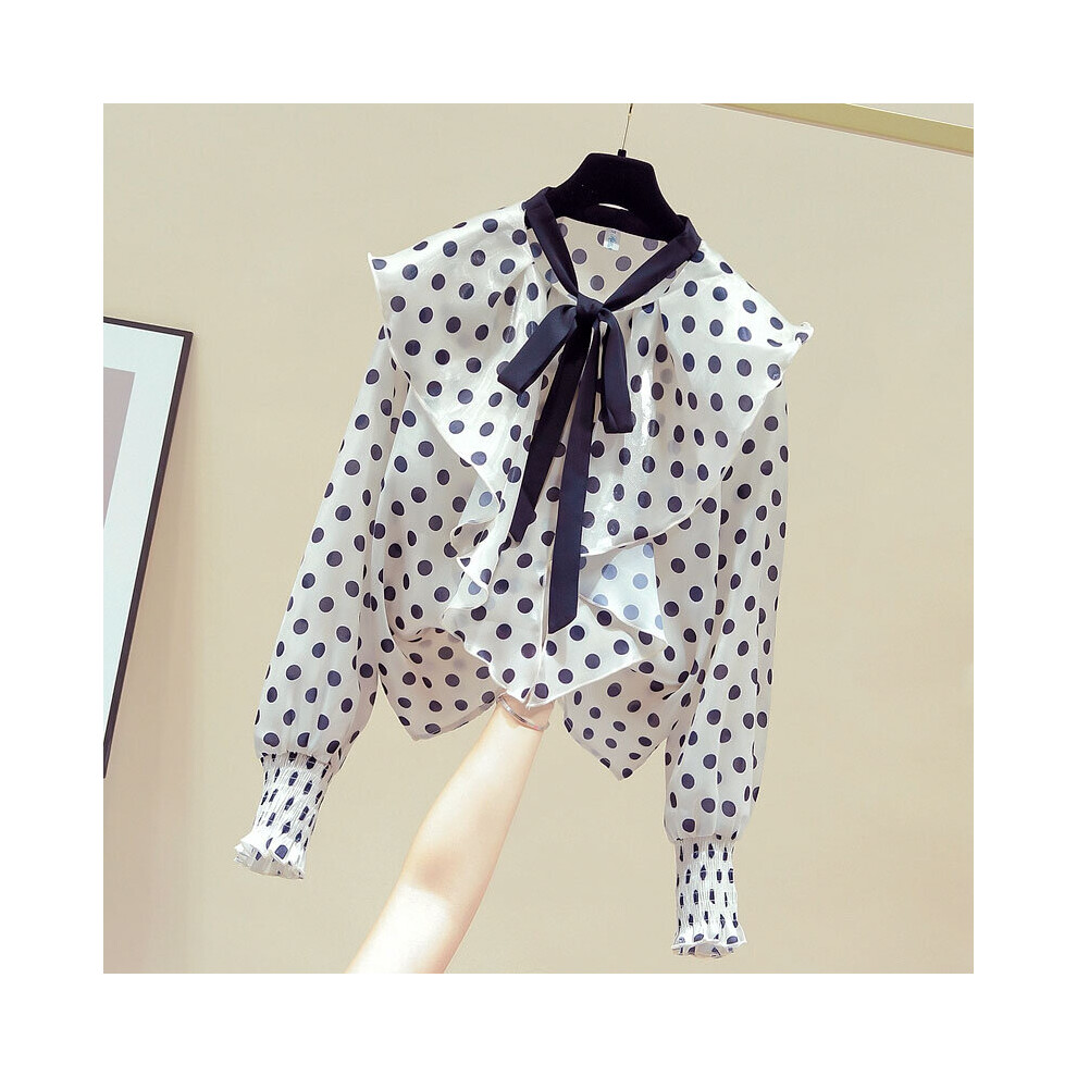 Chiffon Women Blouses Long Sleeve Causal Women Shirts Lantern Sleeve Polka Dot Women Blouse Feminine Blusas 11151-image-OPC-PBQJQKV-NEW