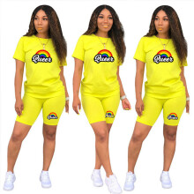 Suit Shorts with T-Shirt for Women and Top Loose Oversize Summer Two Piece Set Women Classic Tracksuit Casual