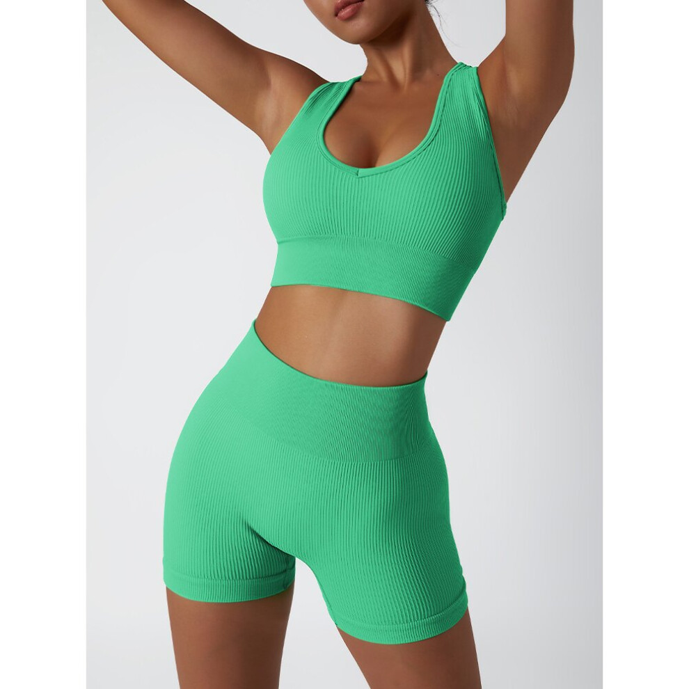 Sports Set Woman 2 Pieces Summer Tracksuit Women Running High Waist Fitness Shorts Sets Womens Outfits-image-OPC-PBQJTFM-NEW