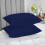 Imperial Rooms (Navy, Pillow Case Only) 2-Pack Deep Fitted Sheet 25CM Mattress Bed Sheets 1