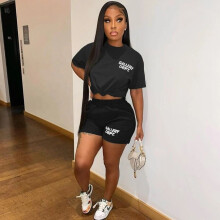 Gallery Dept Jogger Set Crop Top Two Piece Women Clothing T Shirts High Casual Sweat Shorts