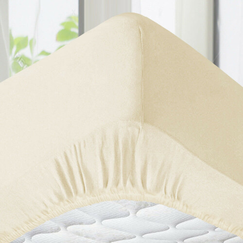 Imperial Rooms (Cream, Super King) 2-Pack Deep Fitted Sheet 25CM Mattress Bed Sheets | Extra Deep 300 Thread Count Smooth & Silky 2