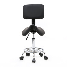 Saddle Gas Lift Salon Stool Spa Tattoo Beauty Manicure Chair Backrest