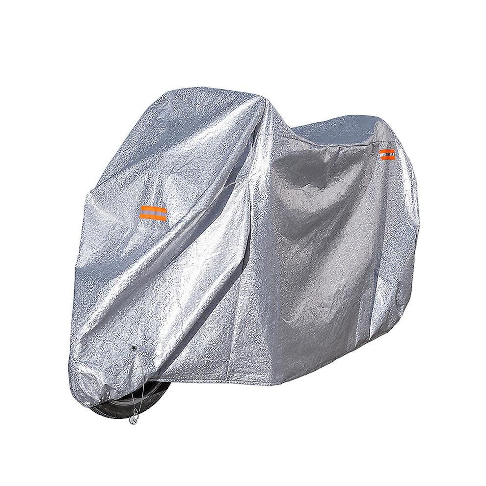 (, Xl) Motorcycle Cover Waterproof Oxford Dustproof Sunshade Oxford Motorbike Cover Silver 768611148596