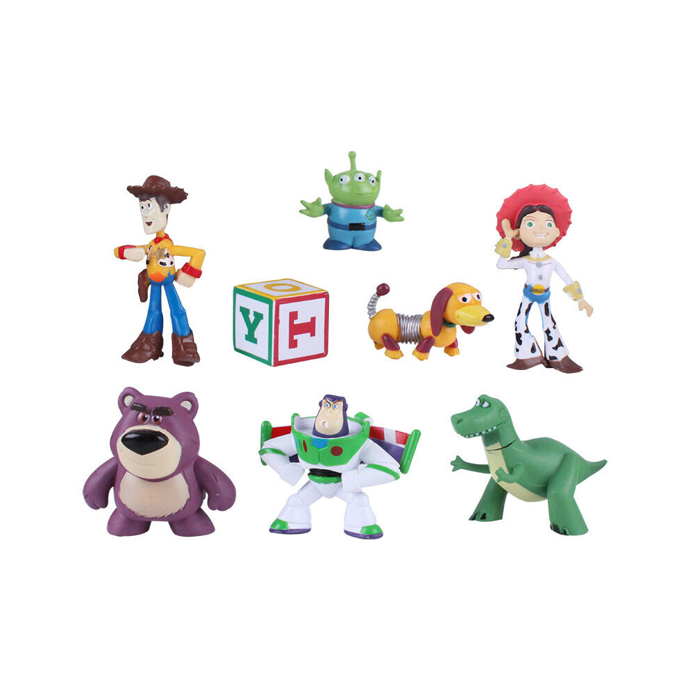 Dinamr Toy Story Cake Toppers 8Pcs Figurines Premium Quality Toy Story