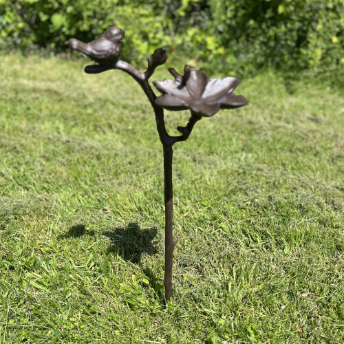 Selections Cast Iron Wild Bird Ornate Flower Dish Bird Feeder 1