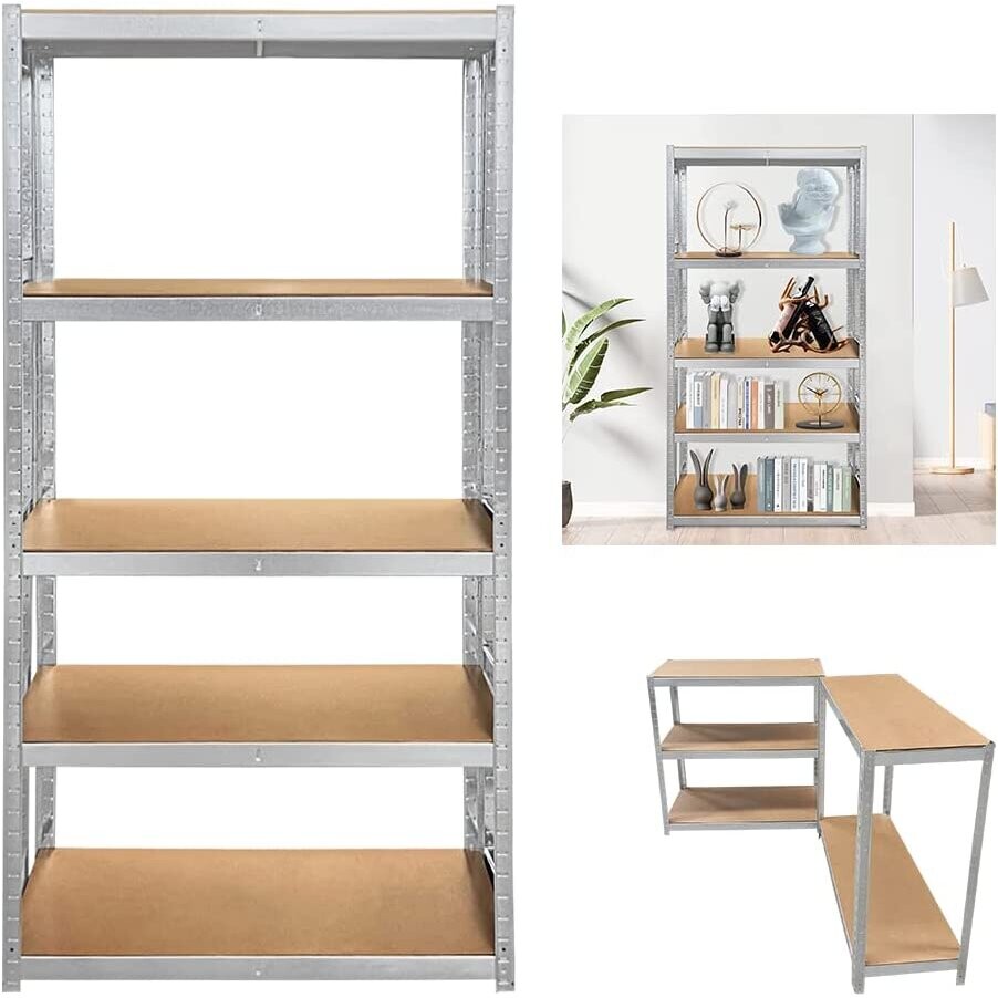 5 Tier Metal Shelving Units,Shelves & Racking Systems,150 X 70 X 30 cm