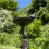 Selections Ornate Cast Iron Bird Bath Ground Stake 2
