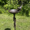 Selections Ornate Cast Iron Bird Bath Ground Stake 5