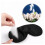 Schlafmaske Augenmaske 100% Seide Schwarz 8
