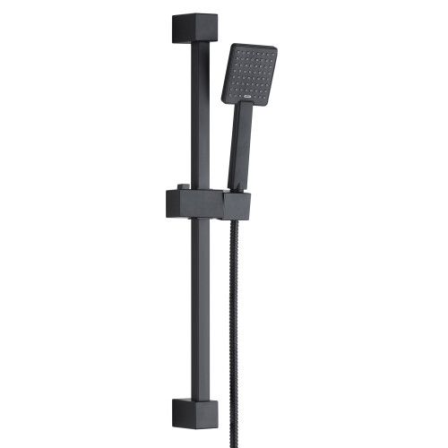 Shower Slider Rail Kit Square Black